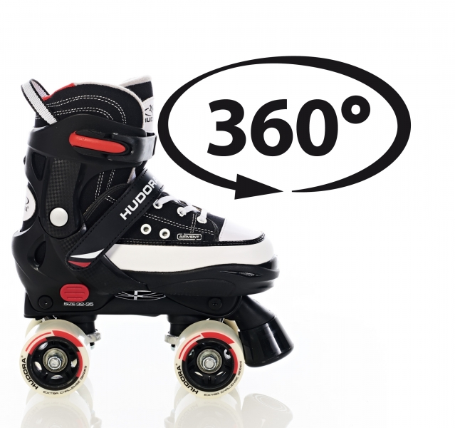 Ролики Roller Skate, размер 36-39, черные  