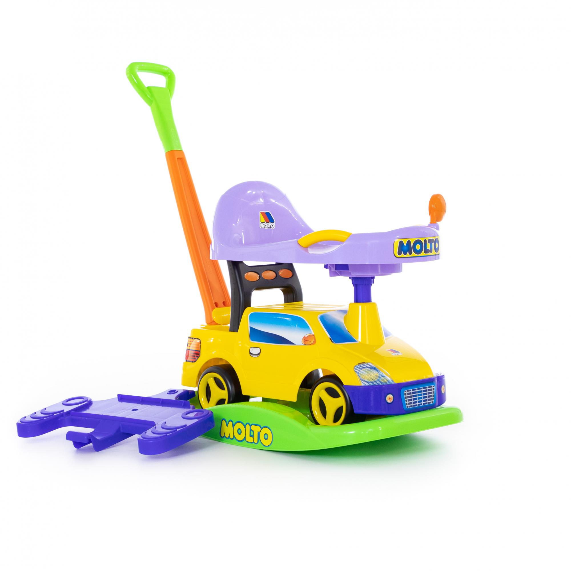 Детский автомобиль-каталка Пикап многофункциональный - №4, жёлтый  