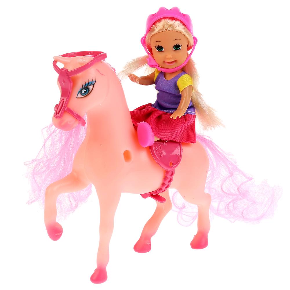 Кукла - София, 29 см с дочерью на лошадке, аксессуары  