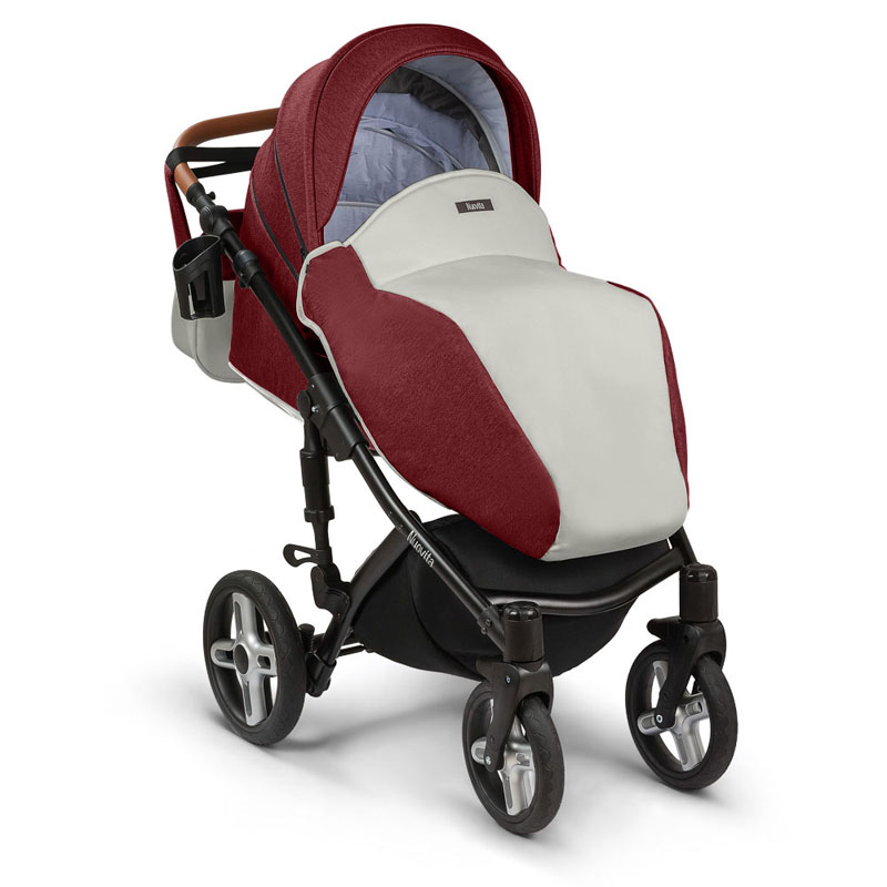 Детская коляска Nuovita Carro Sport 2 в 1, Granato Argenteo/Гранатово-серебристый  