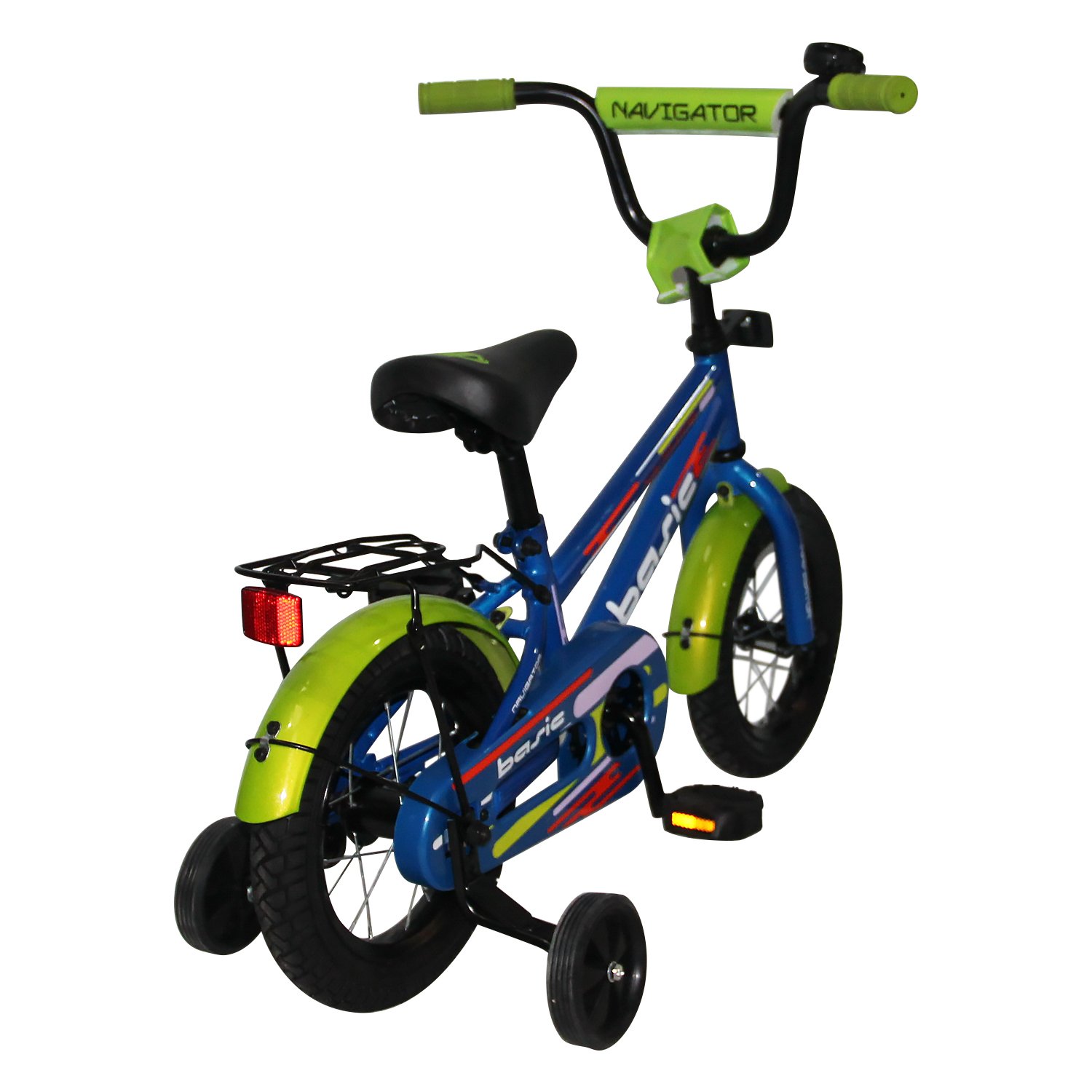 Детский велосипед, Navigator Basic, колеса 12", стальная рама, стальные обода, ножной тормоз  