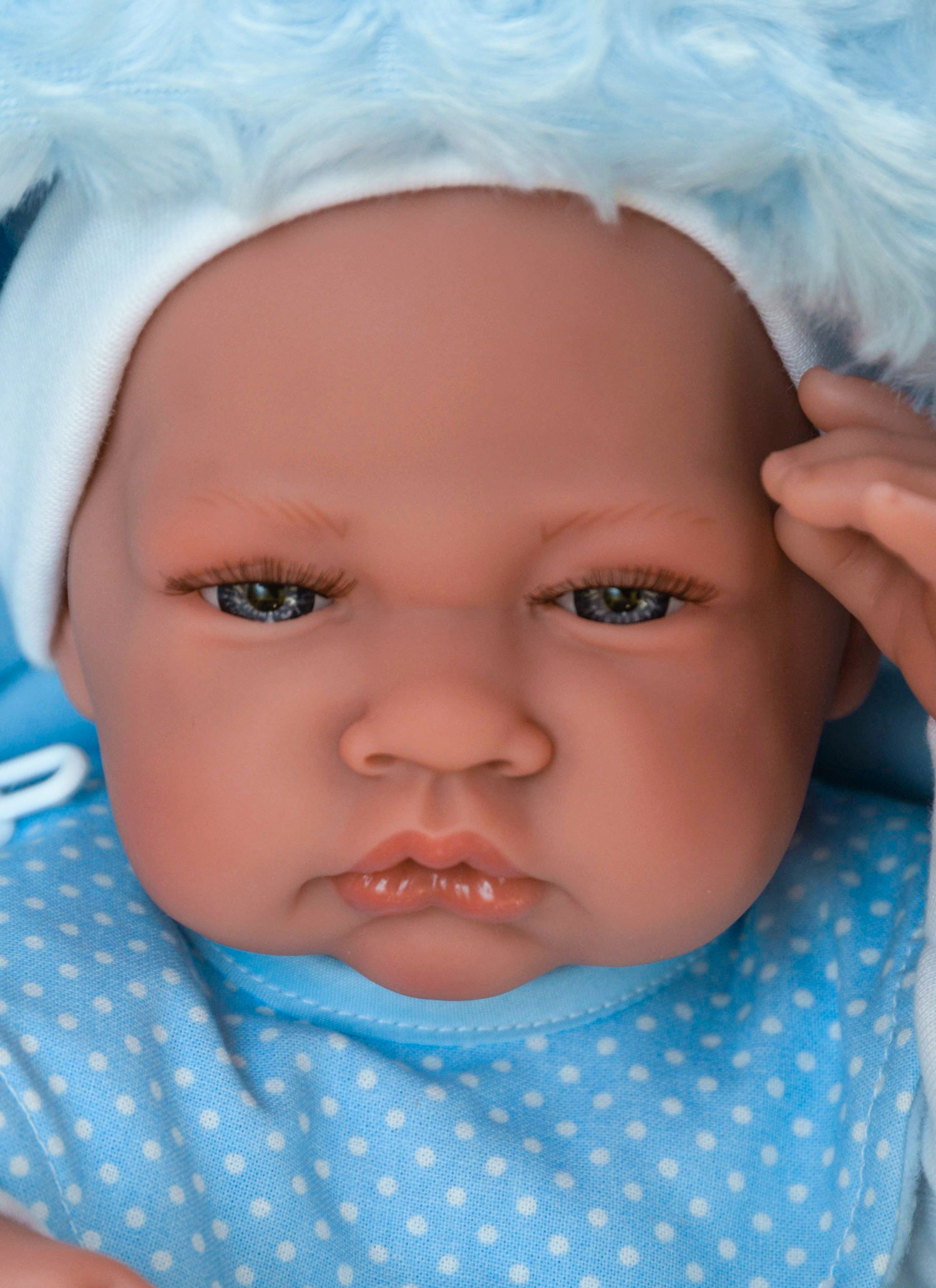 Кукла-младенец Нестор в голубом, 42 см.  