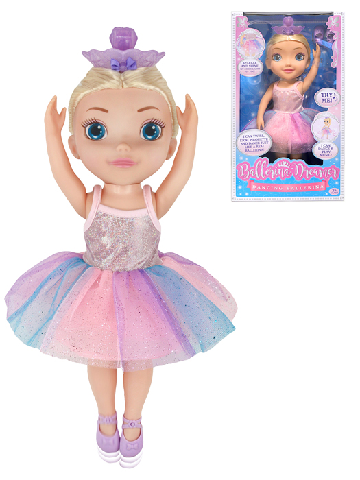 Кукла Ballerina Dreamer - Танцующая балерина со светлыми волосами, 45 см, свет, звук  