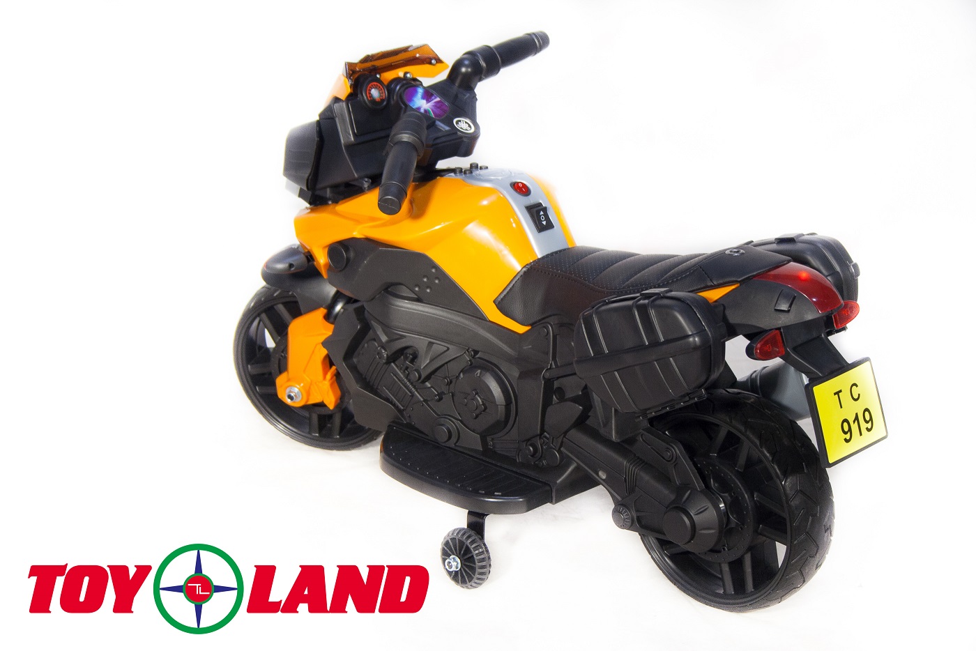 Электромотоцикл ToyLand jc919 оранжевого цвета  