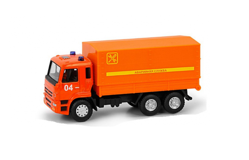 

Инерционный металлический грузовик аварийной службы, 17 x 9 x 6,5 см., 1:54