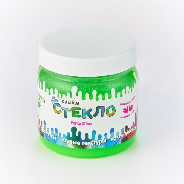 

Слайм – Стекло Party Slime, неон зеленый, 400 грамм