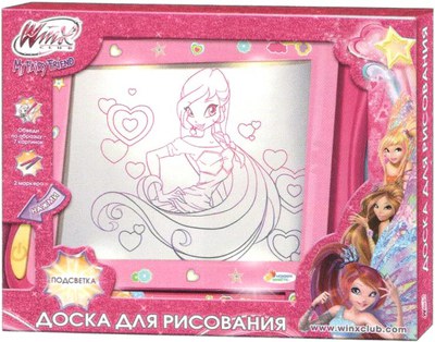 Доска для рисования «Winx» с подсветкой и 2 маркерами 