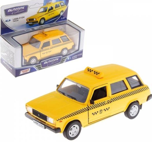 Машинка металлическая Lada 2104 Такси, 1:36  