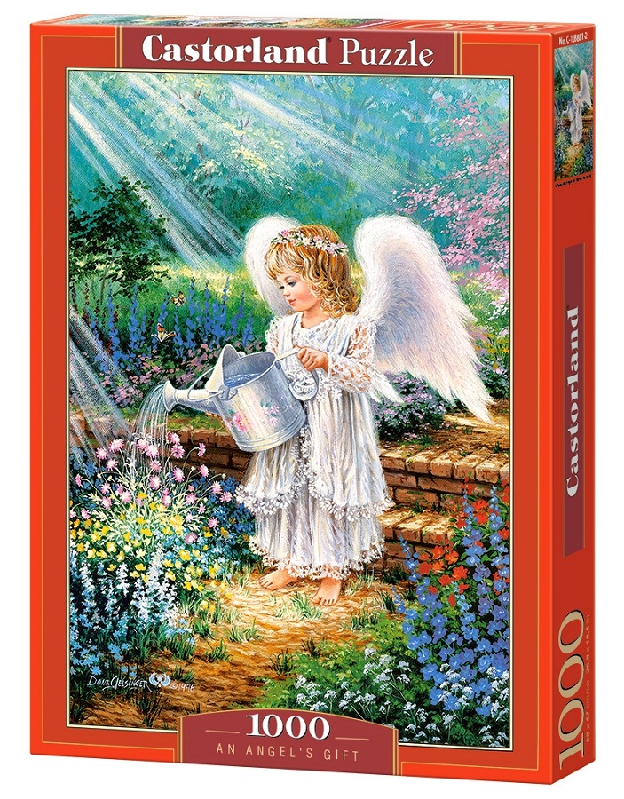 Пазлы Castorland - Ангел в саду, 1000 элементов  