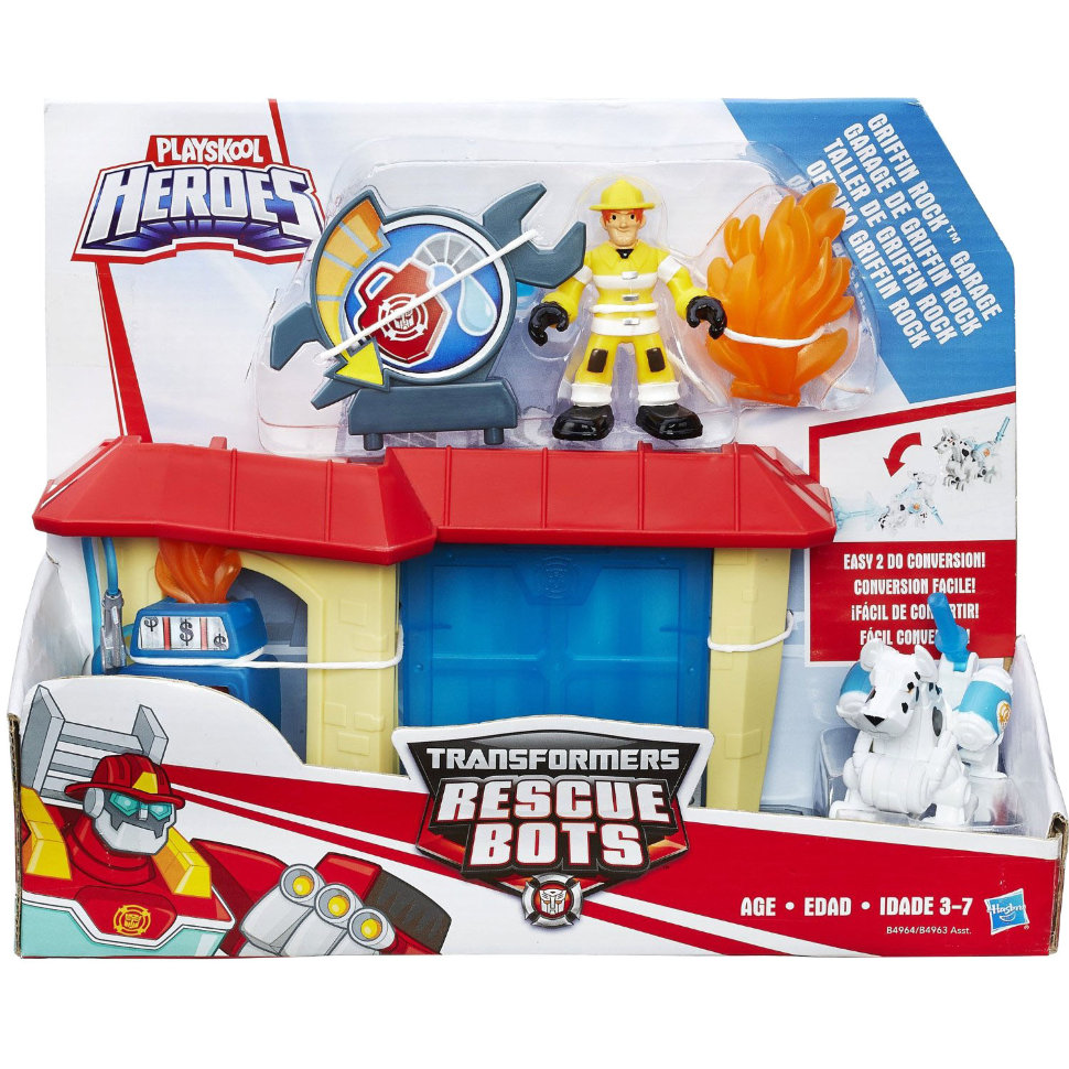 Набор Griffin Rock Garage. Playskool Heroes - Трансформеры - Боты-спасатели  