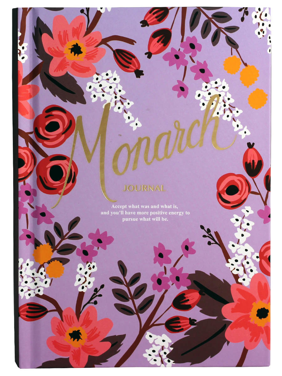 

Планнер с цветочками из серии Monarch, формат А5, фиолетовый