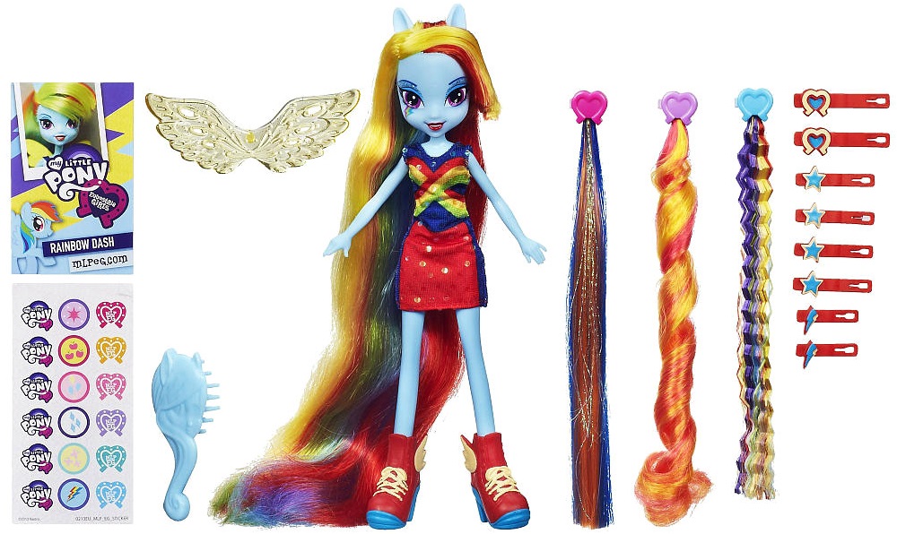 Кукла My Little Pony пони Rainbow Dash. Сделай мне прическу  