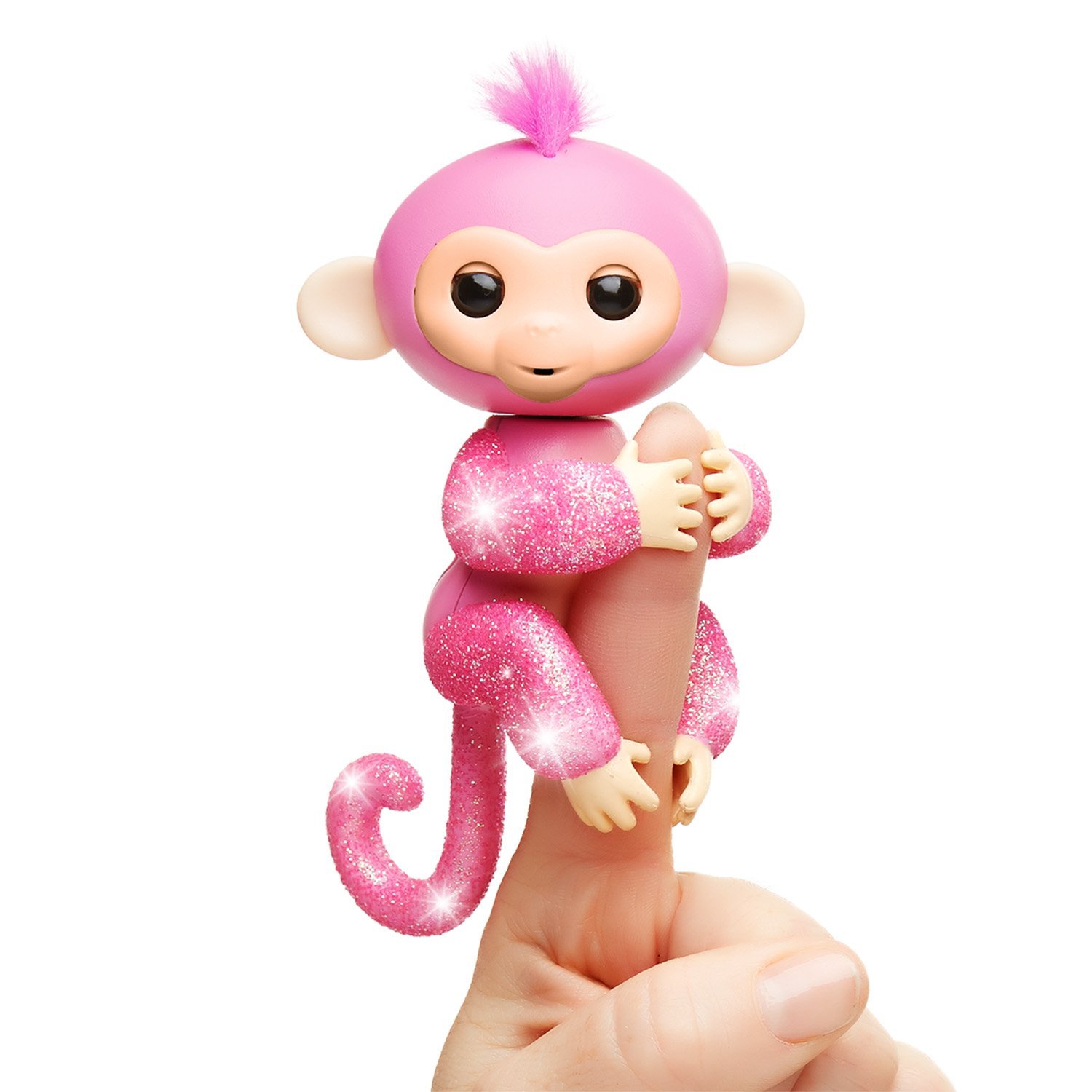 Интерактивная обезьянка Fingerlings – Роза, розовая, 12 см, звук  