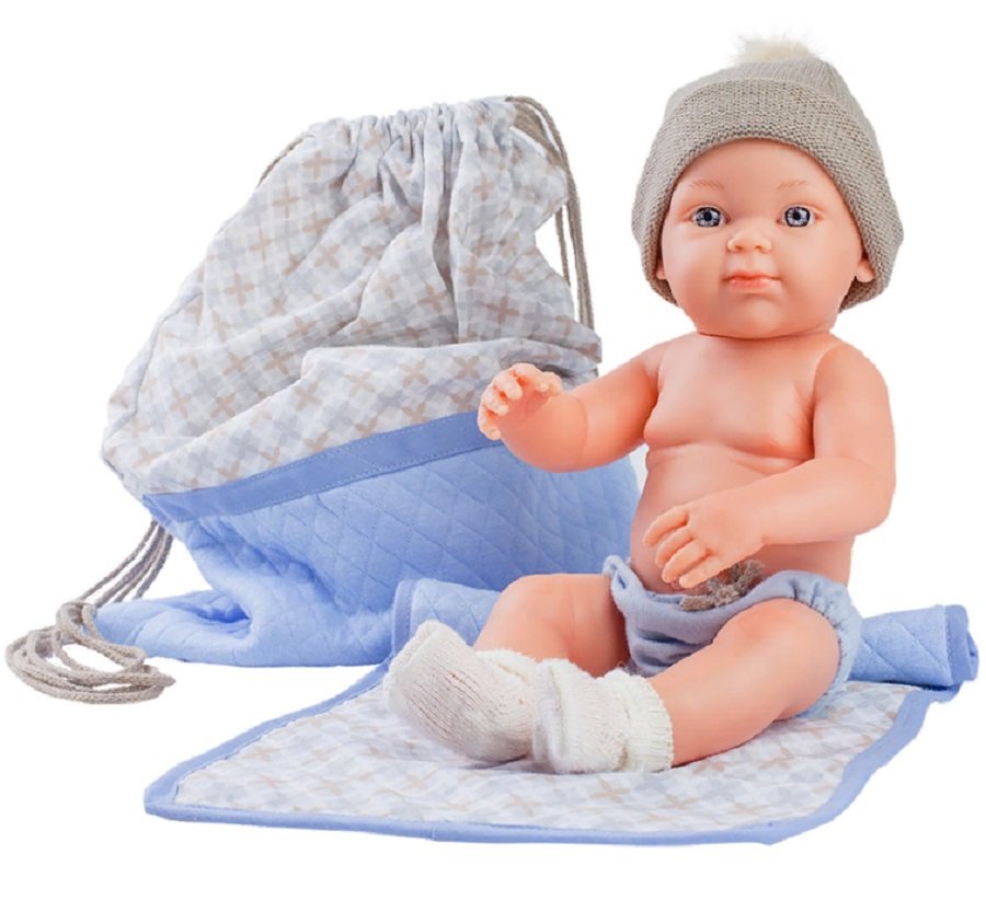 

Кукла Бэби с рюкзаком и одеяльцем, 32 см, голубой