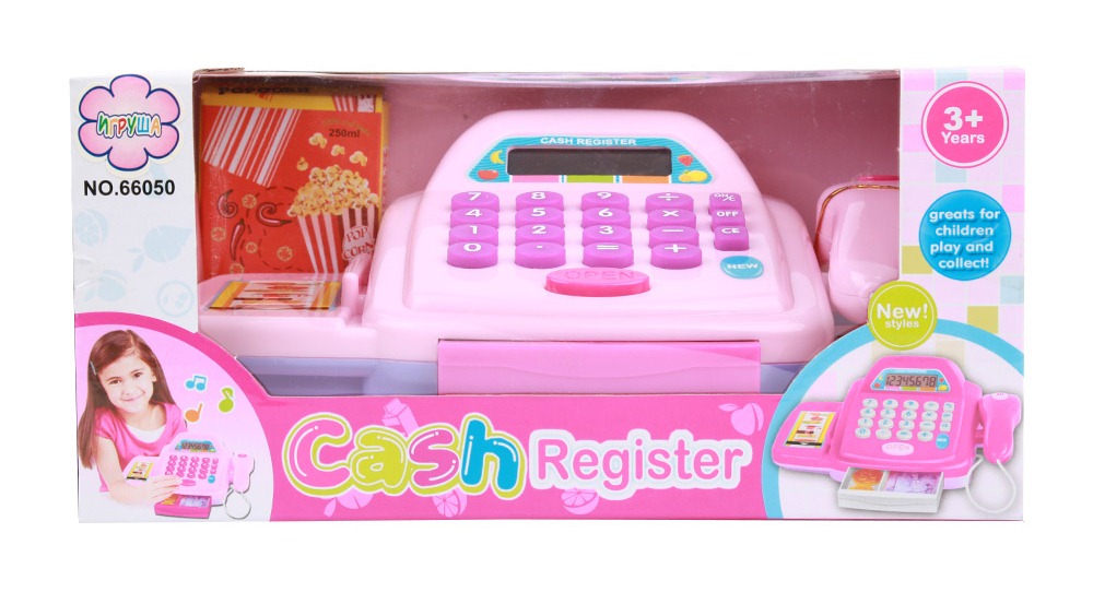 Кассовый аппарат - Cash Registe с аксессуарами, свет и звук   