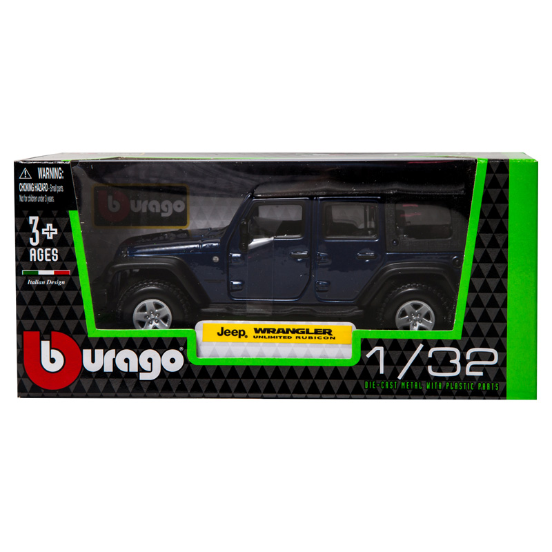 Машина Jeep Wrangler Unlimited Rubicon, металлическая, масштаб 1:32  