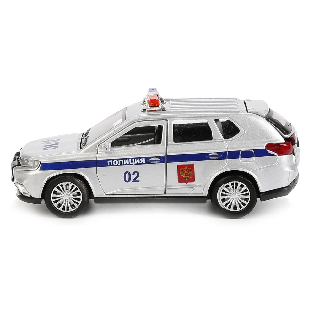 Металлическая инерционная машина – Mitsubishi Outlander Полиция, 12 см, открываются двери и багажник  