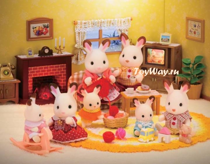 Sylvanian Families - Семья Шоколадных Кроликов  