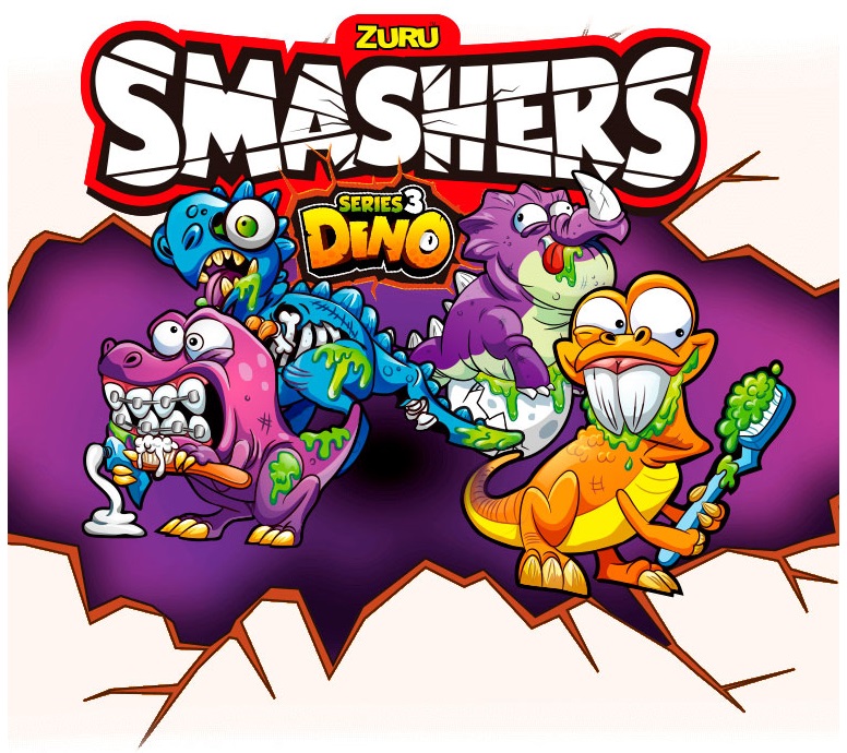 Фигурки из серии Smashers Дино-сюрприз в яйце, 8 шт.  