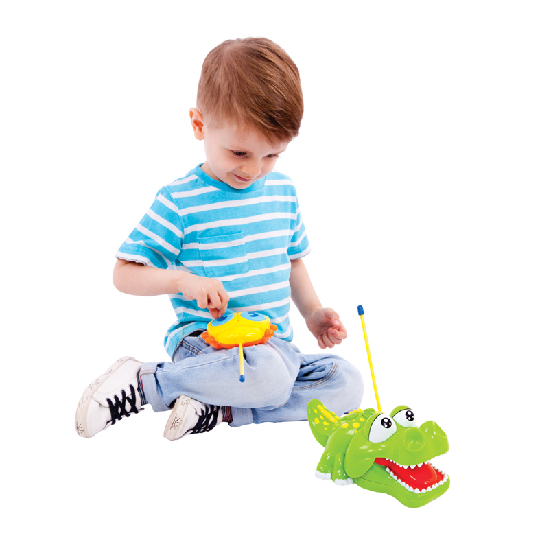 Радиоуправляемая игрушка - Крокодильчик, 2 канала, свет, музыка  