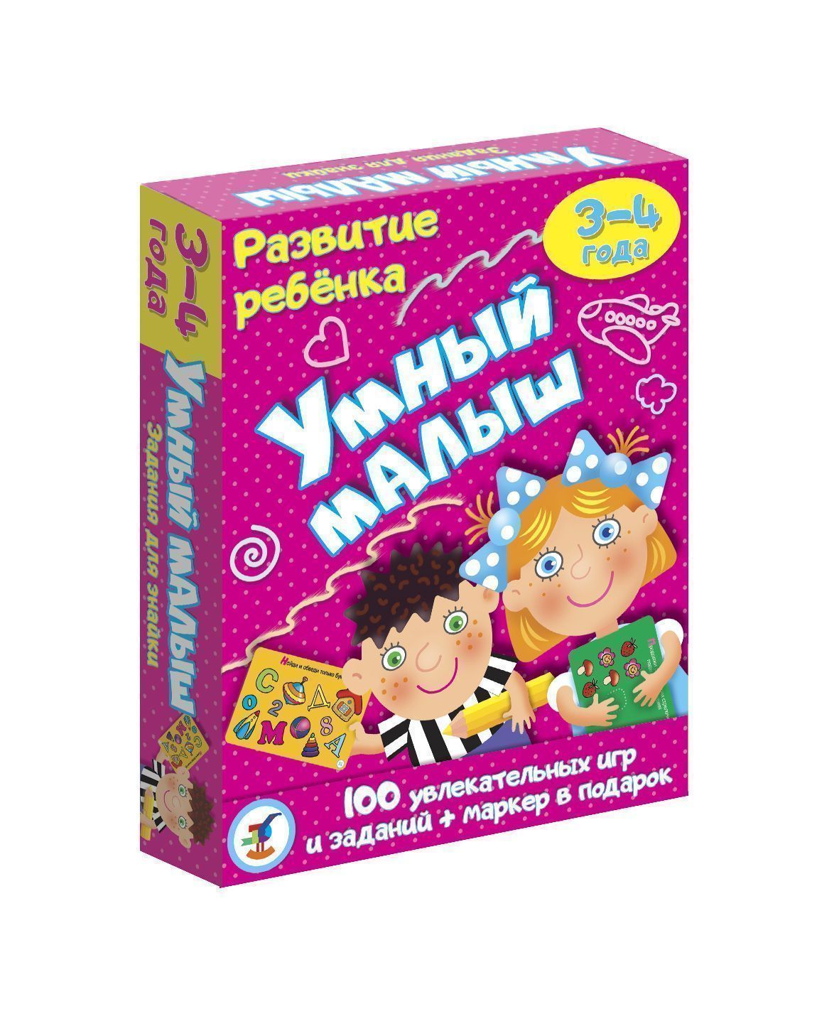 

Настольная карточная игра – Умный малыш, 3-4 года