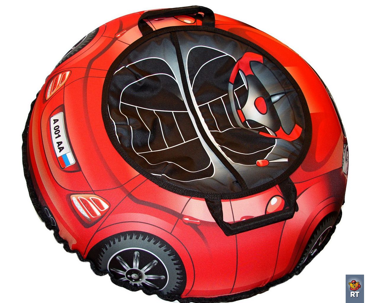 Санки надувные – Тюбинг Эксклюзив Super Car Mercedes, красный, 100 см  