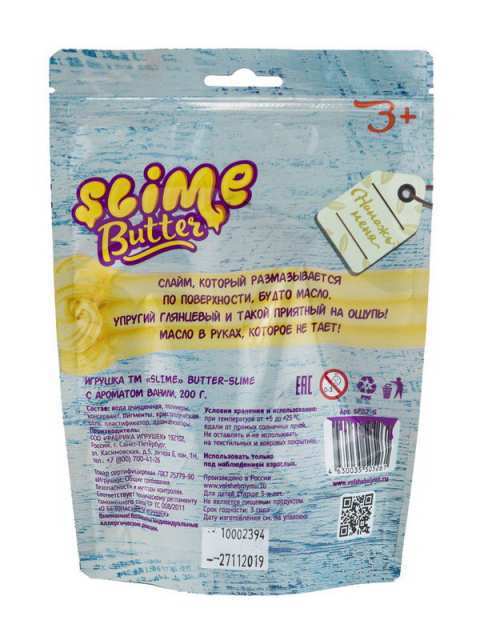 Слайм Butter-slime с ароматом ванили, 200 г  