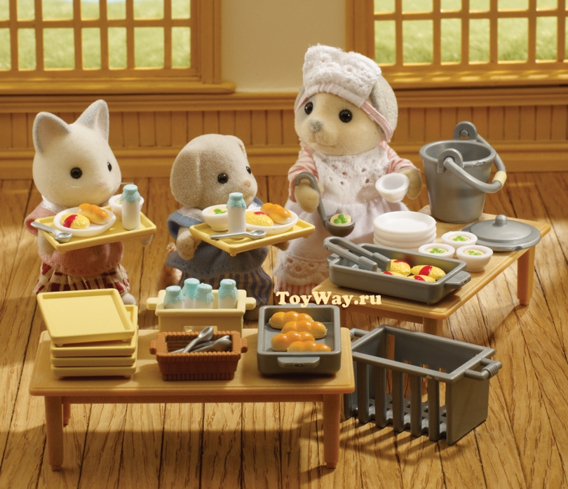 Sylvanian Families - Школьный обед  