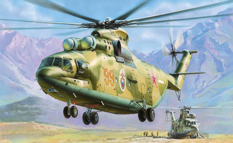 

Подарочный набор. Модель для склеивания -Вертолёт Ми-26