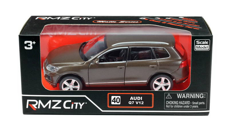 Металлическая инерционная машина RMZ City - Volkswagen Touareg, 1:32, коричневый матовый  