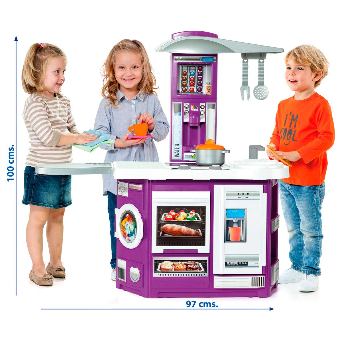 Детская игровая кухня Molto, озвученная, 13 предметов  