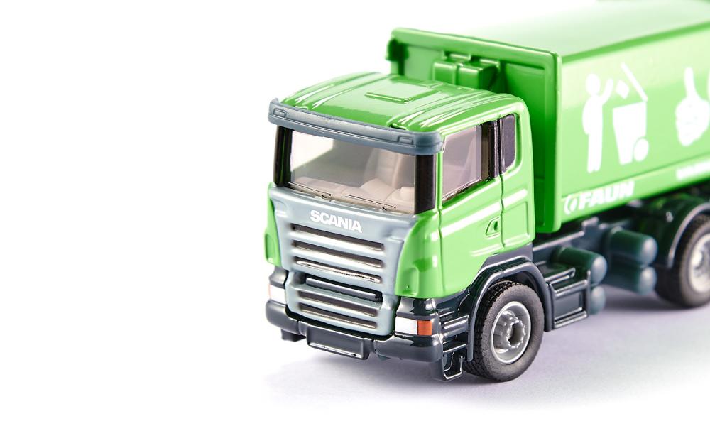 Грузовик-мусоровоз Scania с кузовом Faun 1:87  