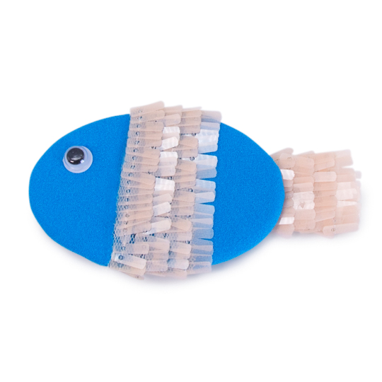 Мягкая игрушка – Басик Baby с рыбкой, 20 см  