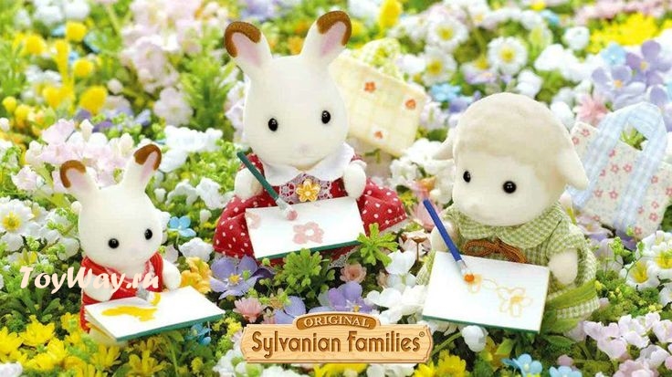 Sylvanian Families - Семья Шоколадных Кроликов  