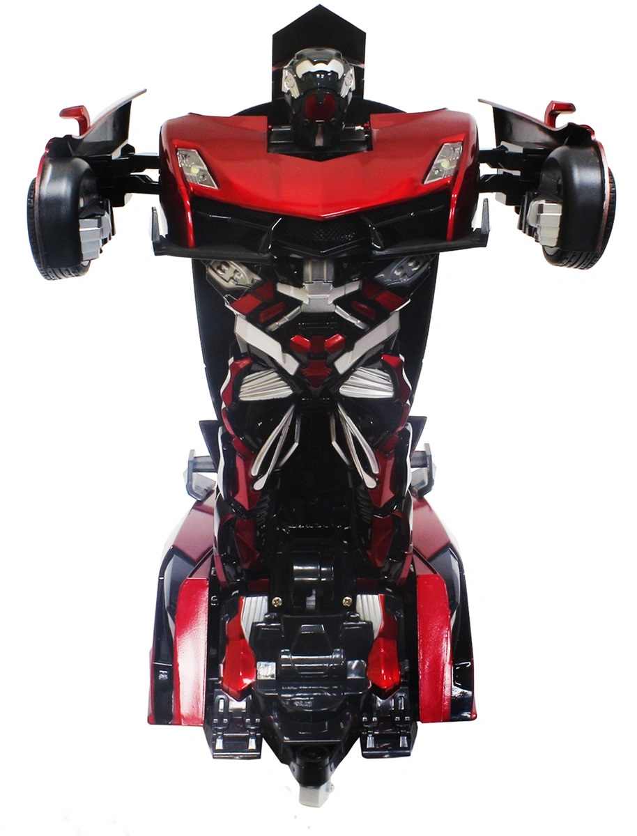 Робот на радиоуправлении 2,4GHz, трансформирующийся в спортивный автомобиль, красный  