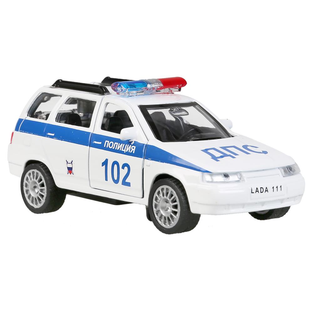 Инерционная металлическая модель - LADA 111 – Полиция, 12 см -WB) 