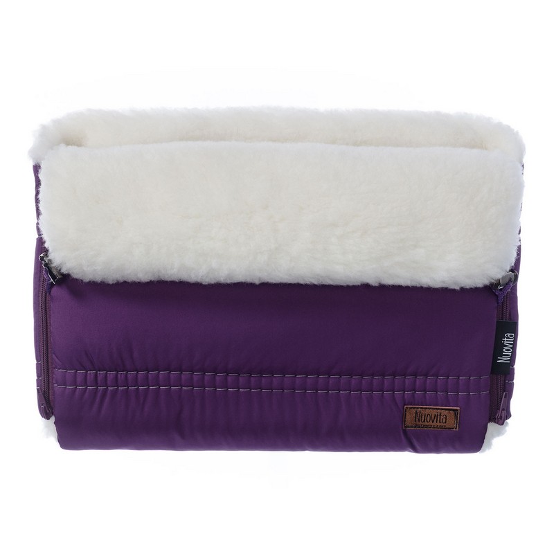 

Муфта меховая для коляски Nuovita Alpino Bianco Viola/Фиолетовый