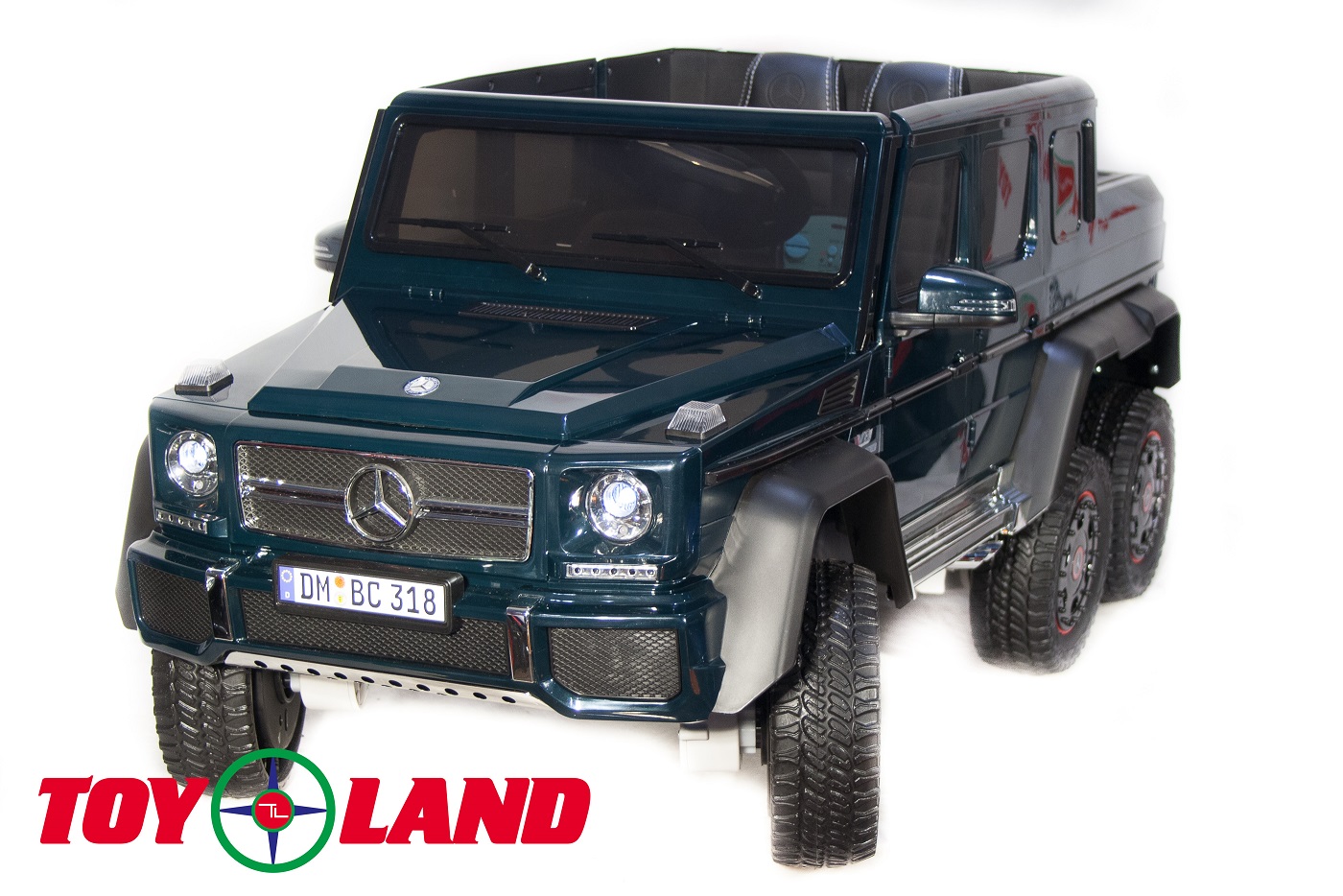 

Электромобиль ToyLand Mercedes Benz G63 6х6, цвет - зеленый