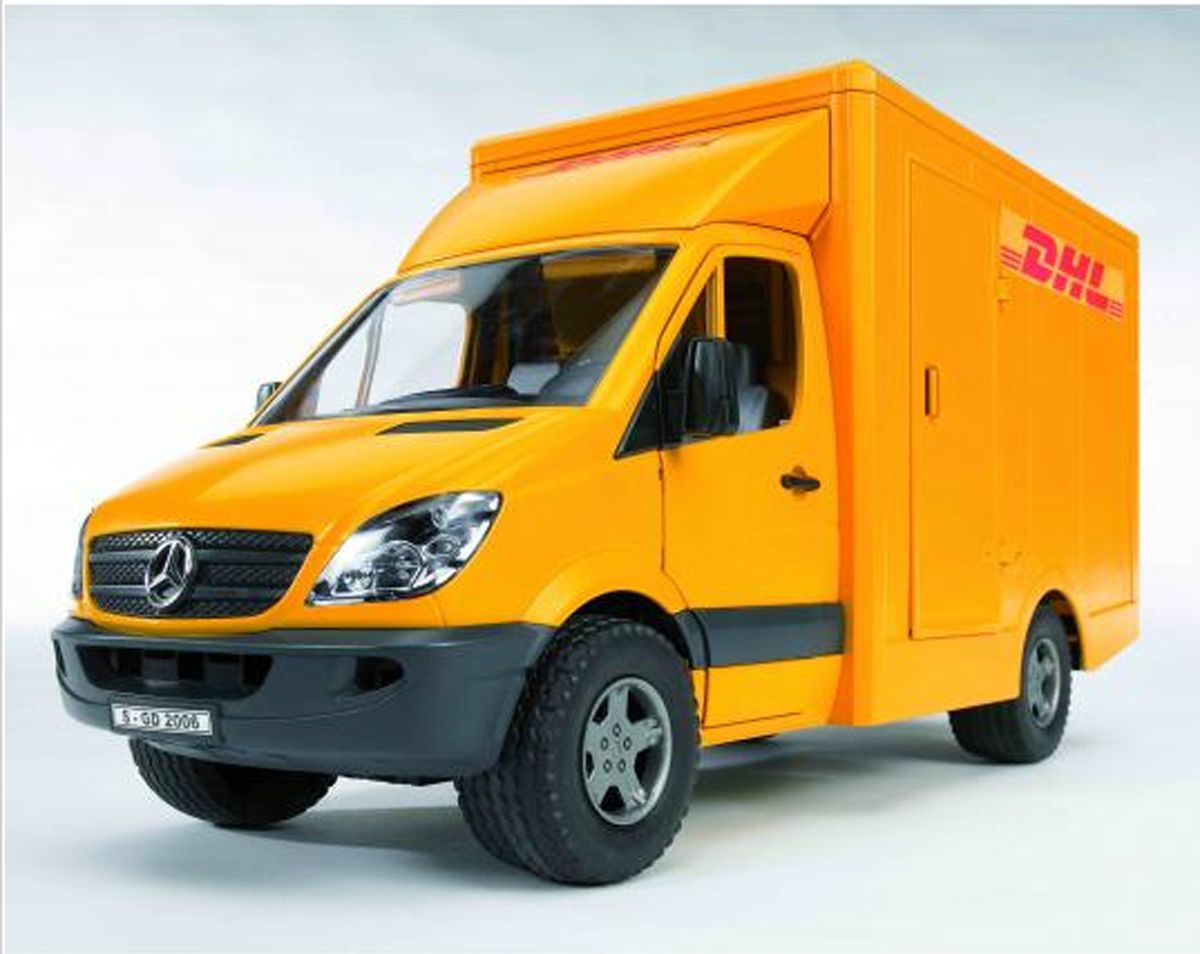 Машина Bruder DHL Mercedes Benz Sprinter с погрузчиком  