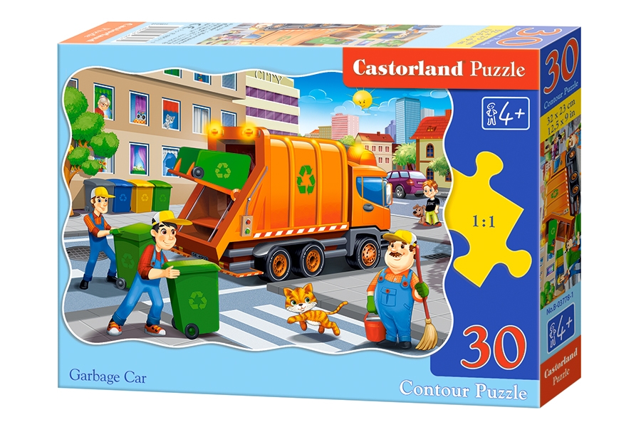 

Пазлы Castorland – Мусоровоз, 30 элементов