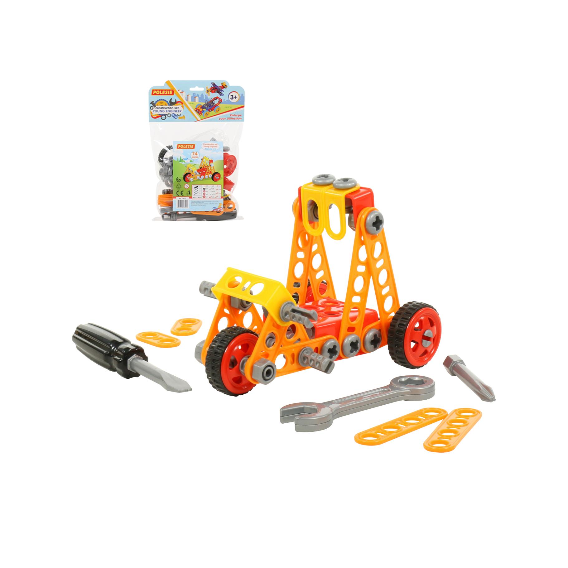 

Конструктор - Изобретатель - Трицикл №2, 74 элемента в пакете