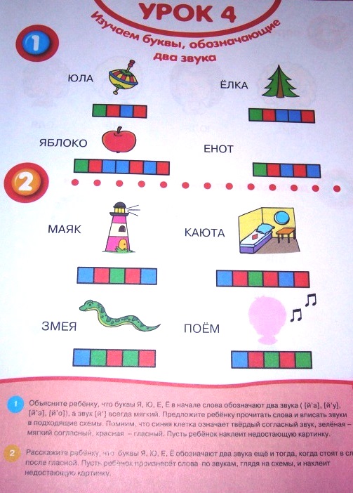 Звуковая схема маяк для 1 класса