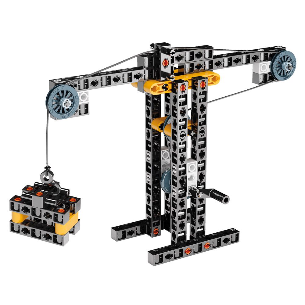 Конструктор Clementoni - Mechanics Laboratory - Конструкции подъемных кранов и механизмов  
