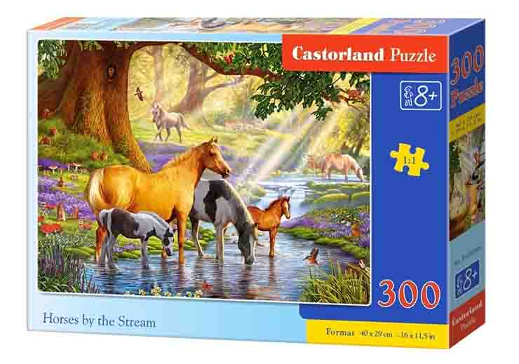 Пазлы Castorland – Лошади у реки, 300 элементов  