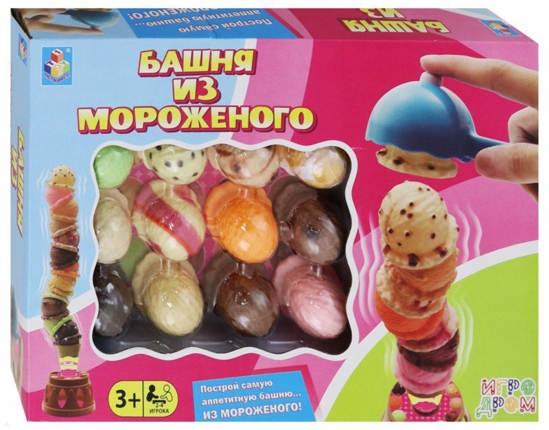 Игра настольная Игродром - Башня из мороженого  