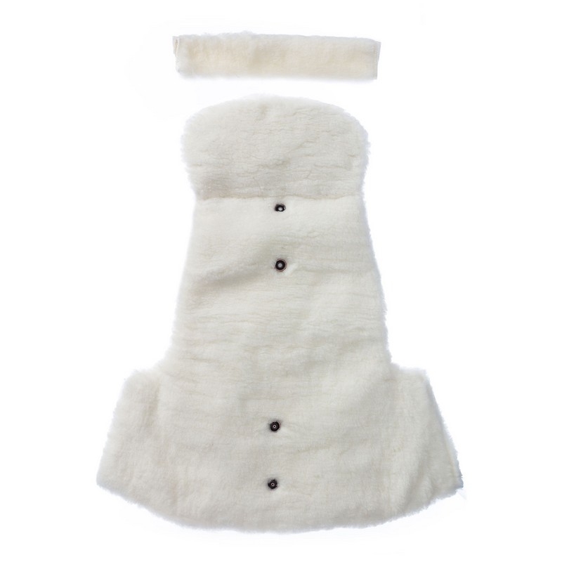 Муфта меховая для коляски Nuovita Vichingo Bianco Viola/Фиолетовый  