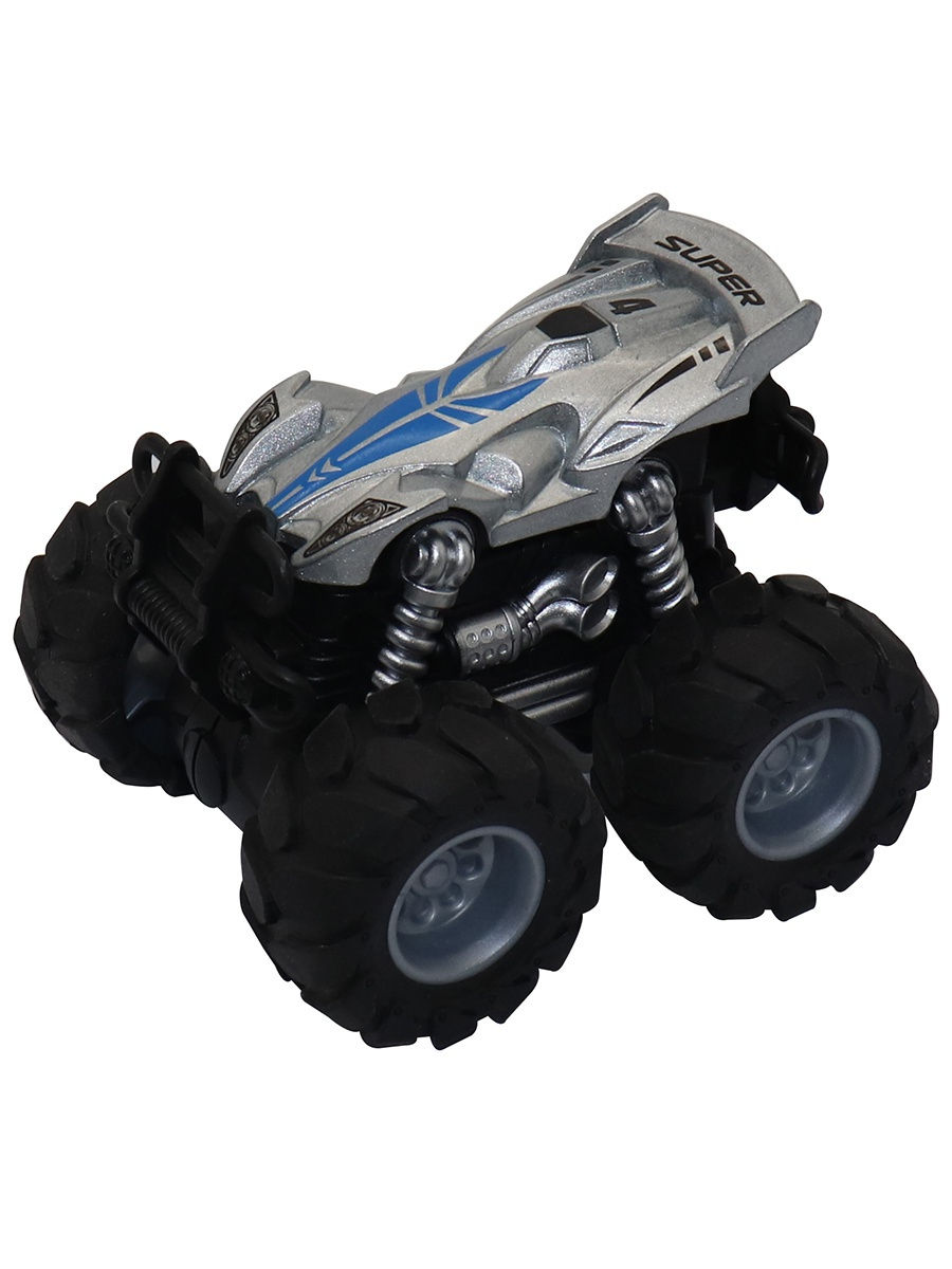 

Машинка гоночная Die-Cast серебристая, 4*4, фрикционная, двойной реверс