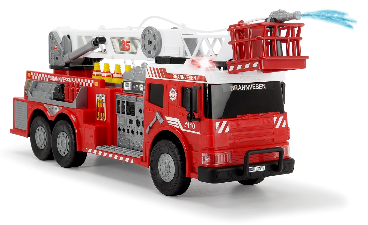 Пожарная машина с водой, 62 см., свет, звук, аксессуары  