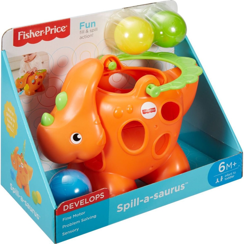 Развивающая игрушка - Fisher Price - Динозаврик - Играем с шариками  