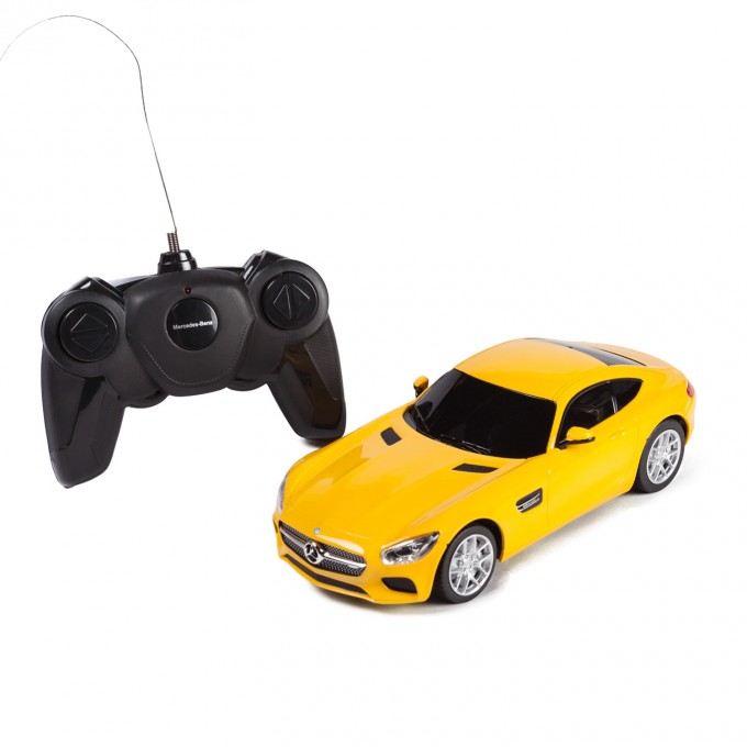 

Машина на радиоуправлении Mercedes AMG GT3, цвет жёлтый 27MHZ, 1:24